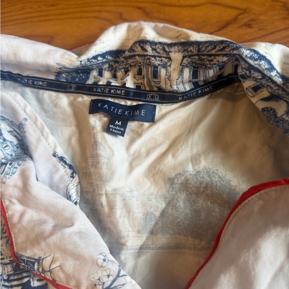 Katie Kime Washington DC Toile Pajama Shorts Set - Picture 5 of 5